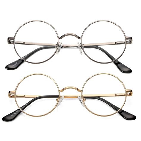 round eyeglasses amazon|transparent round glasses.